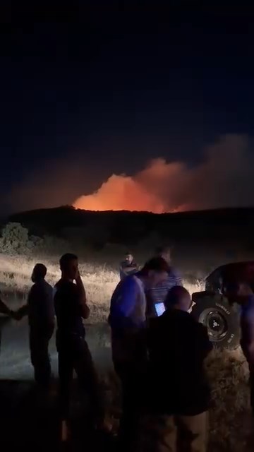 Elazığ'daki örtü yangını, 6 saatte söndürüldü