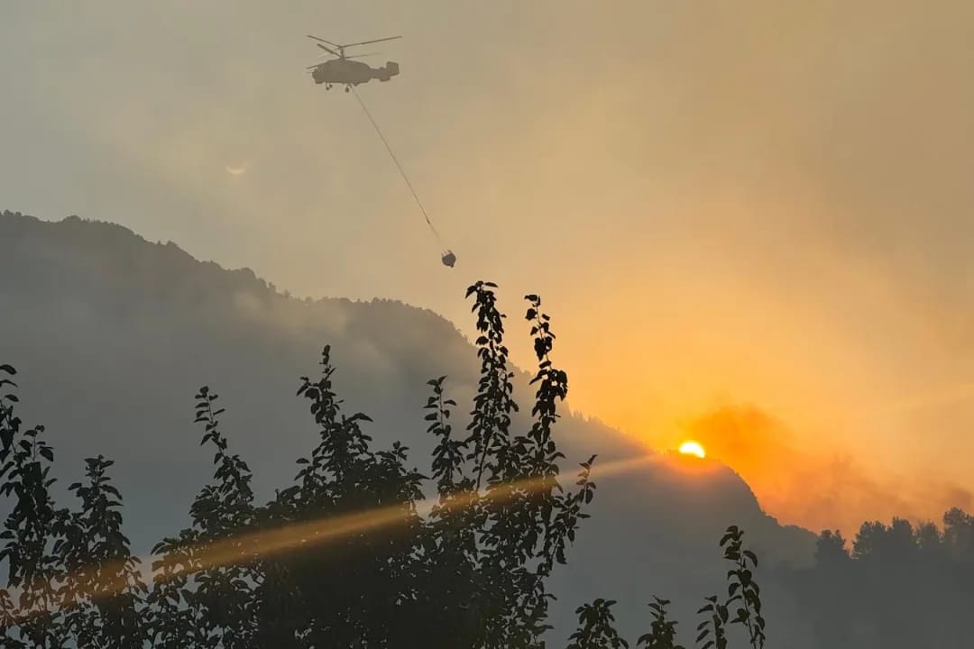 Kahramanmaraş'taki orman yangını, 18 saatte kontrol altına a